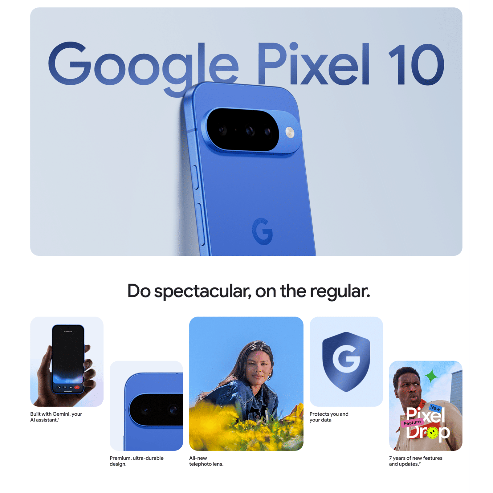 Buy Google Pixel 10 5G (12GB RAM, 256GB, Frost) Online - Croma